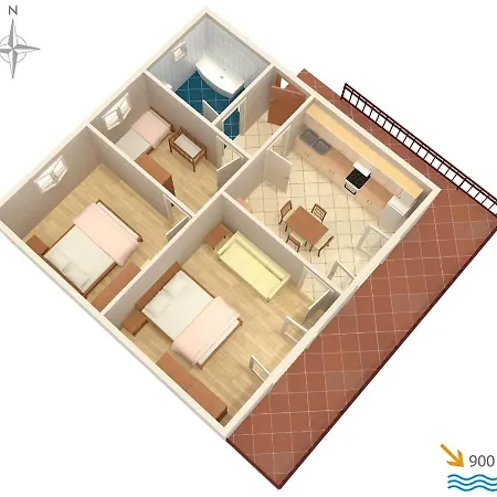 Appartement With A Parking Space - 7904